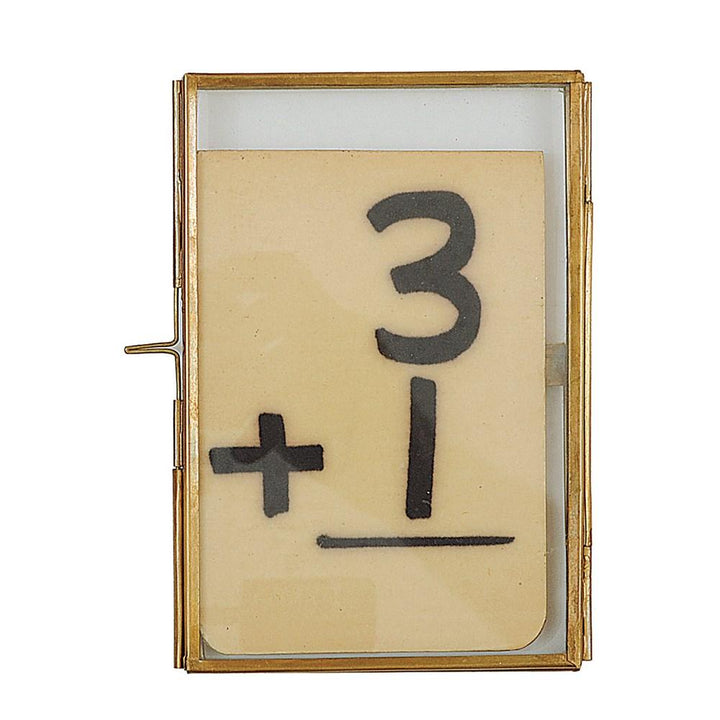 Creative Coop Frame Brass & Glass Photo Frame - 4 x 6"