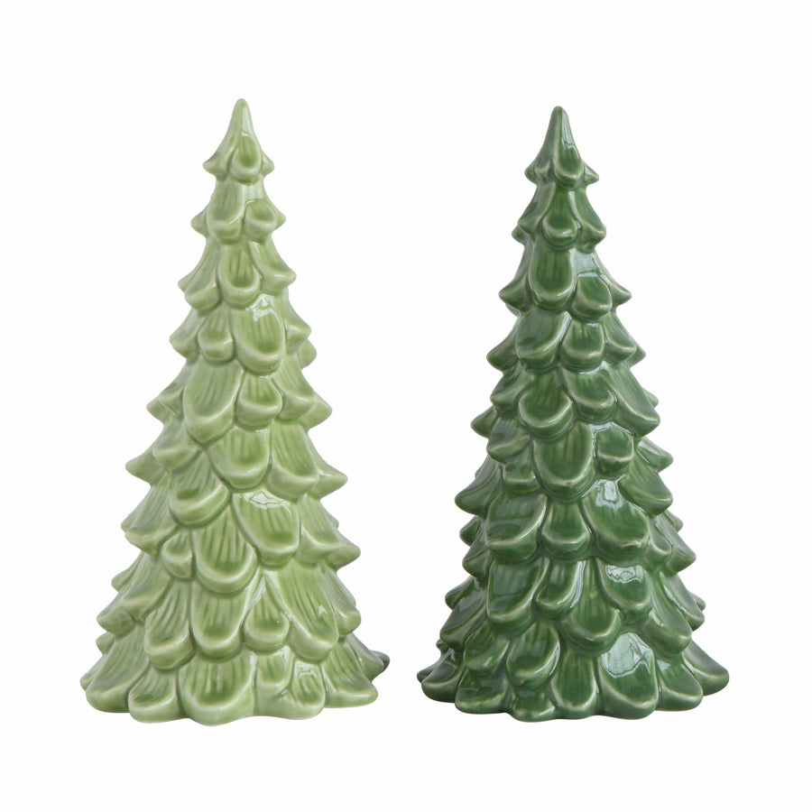 Creative Coop Holiday Decor Vintage Inspired Stoneware Tree