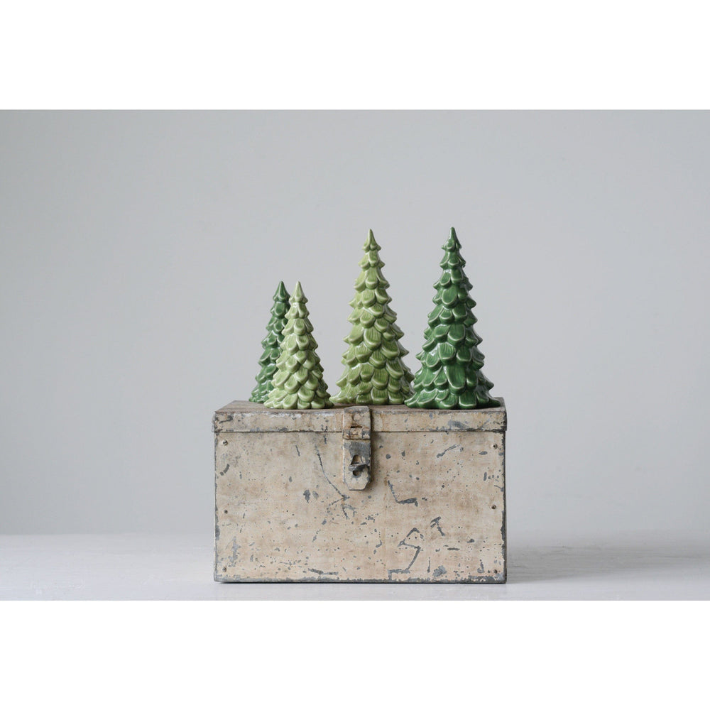 Creative Coop Holiday Decor Vintage Inspired Stoneware Tree