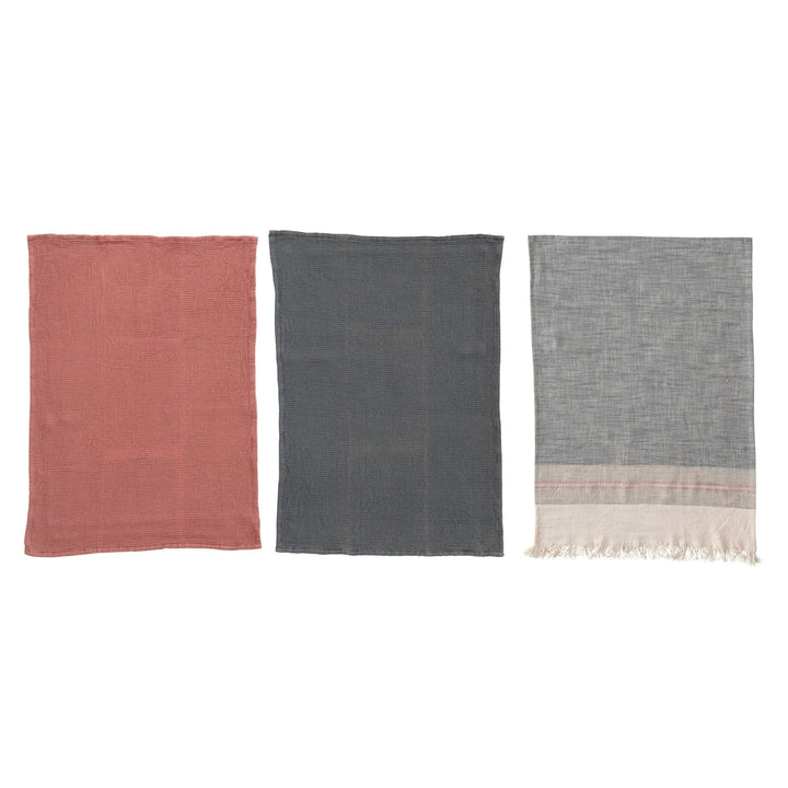 Creative Coop Kitchen Towels Cotton Tea Towels, Set of 3