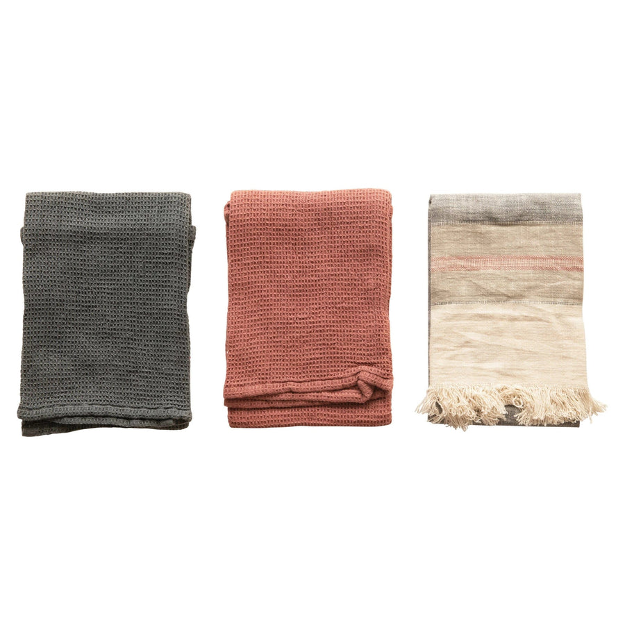 Creative Coop Kitchen Towels Cotton Tea Towels, Set of 3