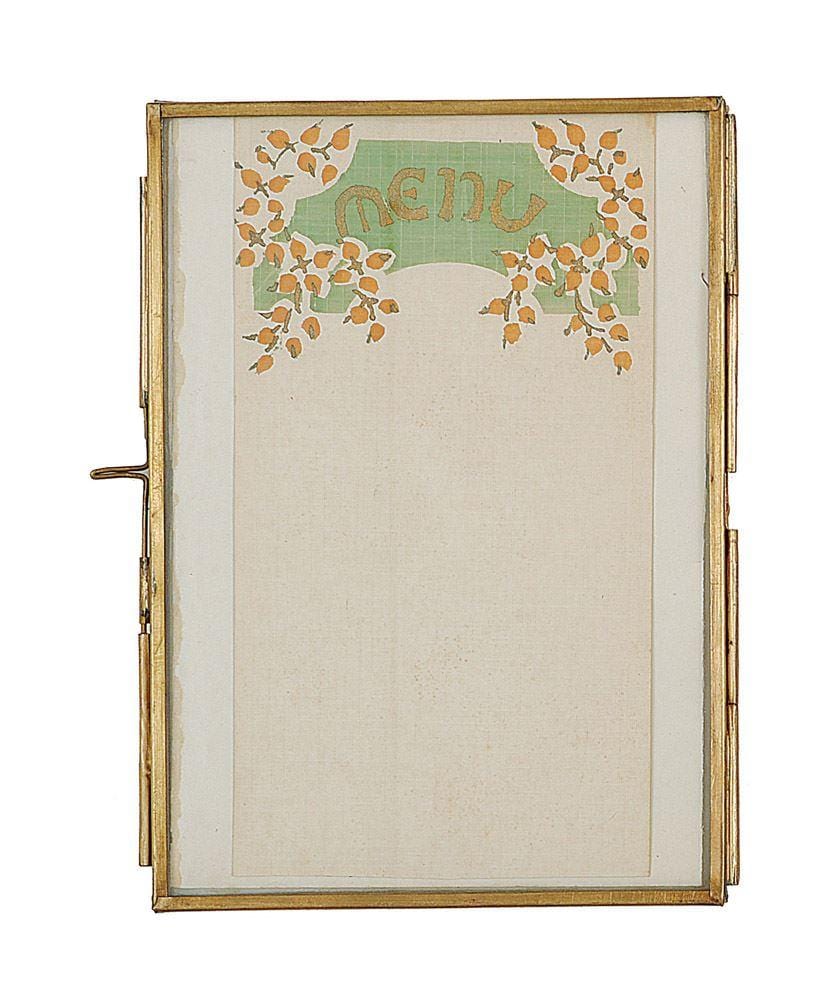 Creative Coop Picture Frame Brass & Glass Photo Frame