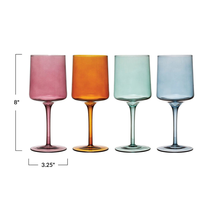 Creative Coop Stemware 14 oz. Stemmed Wine Glass, Set of 4