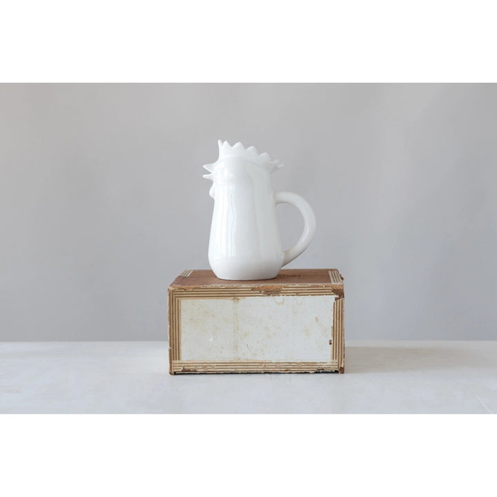 Creative Coop Sugar Bowls & Creamers Stoneware Chicken Creamer