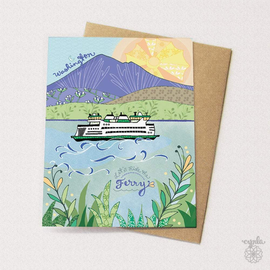 Cynla Card Ferryboat Washington Card