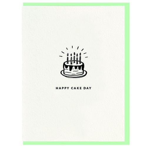 Dahlia Press Card Cake Day Card