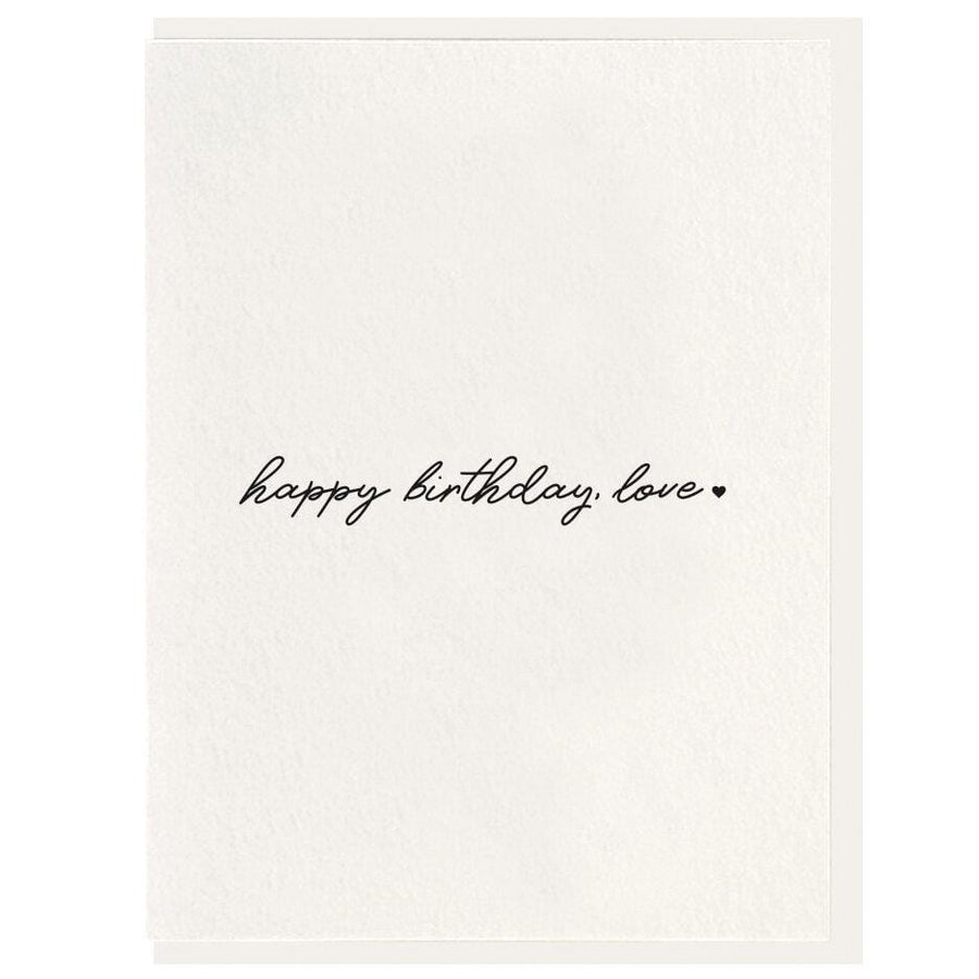 Dahlia Press Card Happy Birthday Love Card