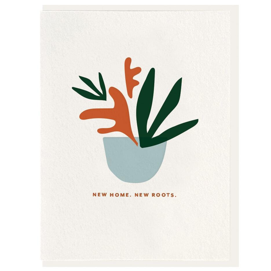 Dahlia Press Card New Roots Card
