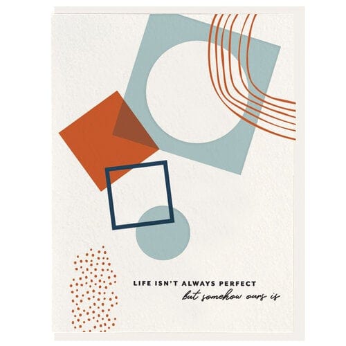 Dahlia Press Card Perfect Life Card