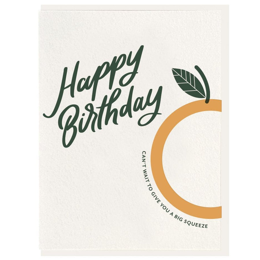 Dahlia Press Card Squeeze Birthday Card