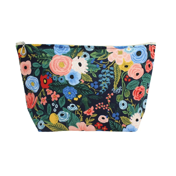Dana Herbert Accessories Bags Large Rifle Paper Co. Cosmetic Bag - Navy Floral