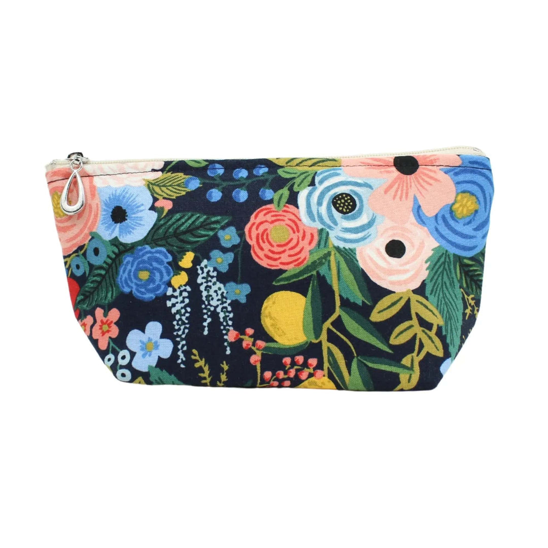 Dana Herbert Accessories Bags Small Rifle Paper Co. Cosmetic Bag - Navy Floral