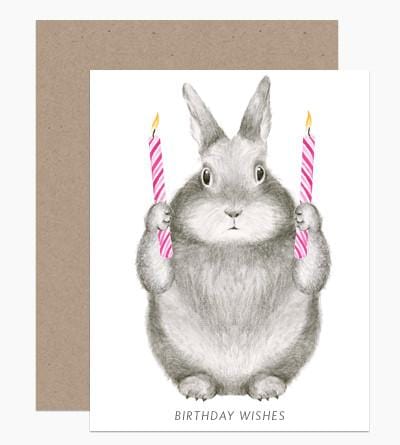 Dear Hancock Card Birthday Wishes Bunny Card