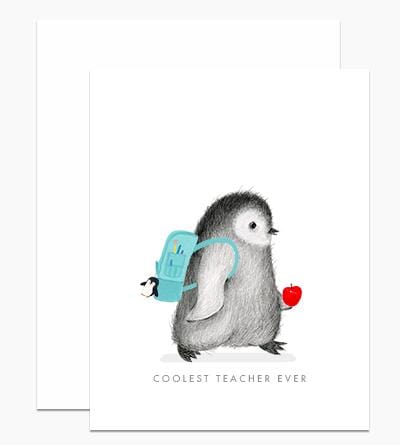 Dear Hancock Card Coolest Teacher Ever Card