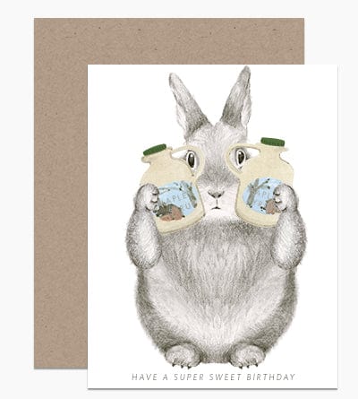 Dear Hancock Card Maple Syrup Bunny