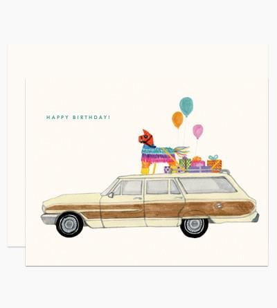 Birthday Pinata Party on the Way Card