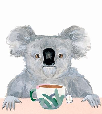 Dear Hancock Card Support the Koalas Birthday Card