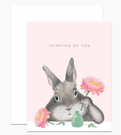 Dear Hancock Card Thinking Of You Bunny Card