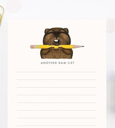 Dear Hancock Notepad Another Dam List Notepad