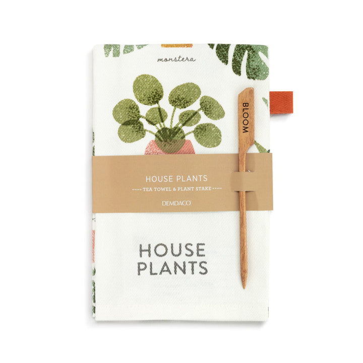 Demdaco Garden House Plant Guide Towel & Plant Stake Set