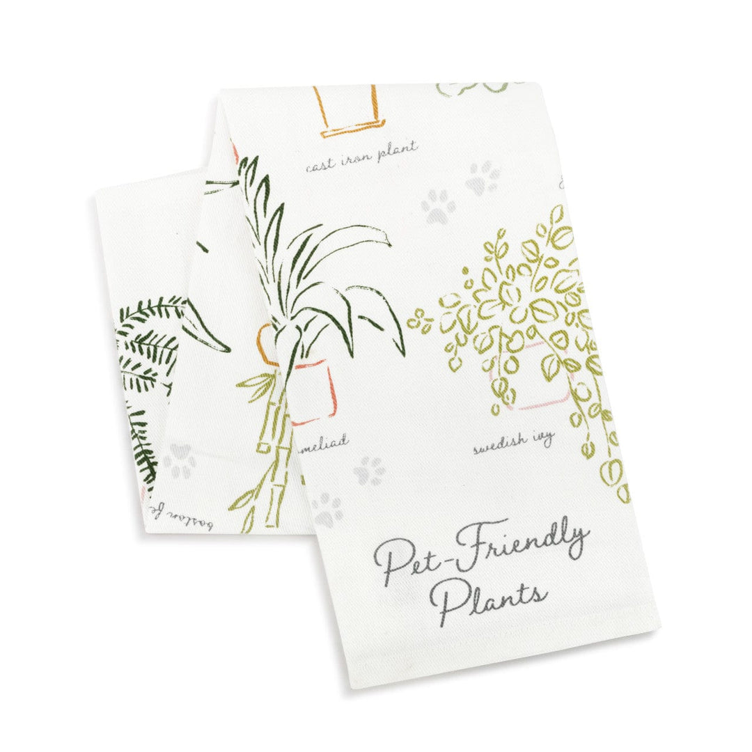 Demdaco Garden Pet Friendly Plant Guide Towel & Plant Stake Set