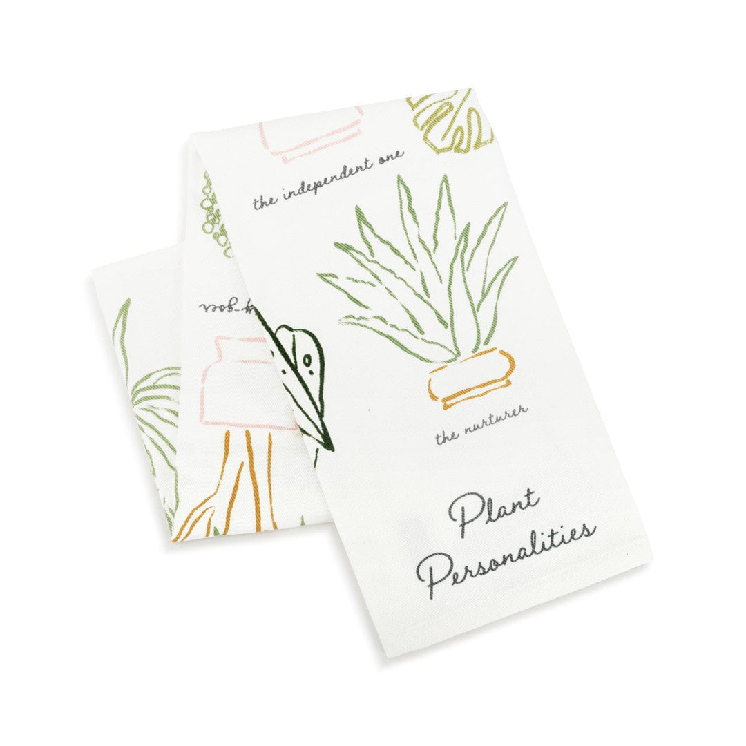 Demdaco Garden Plant Personalities Guide Towel & Plant Stake Set