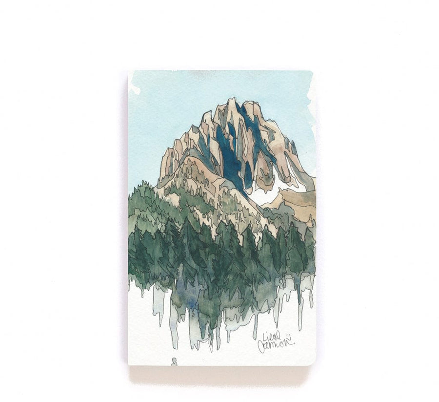 Denik Notebook Drawing Mountains Layflat Notebook