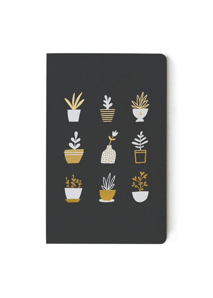 Denik Notebook Gold Plants Layflat Notebook