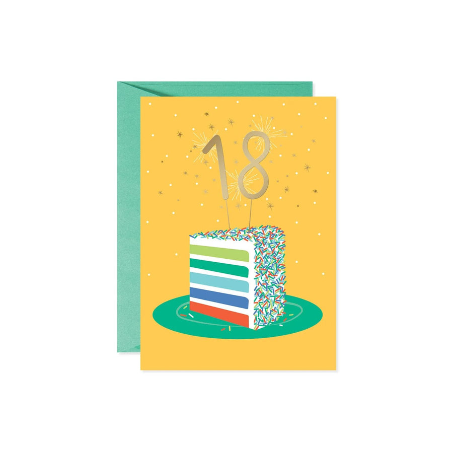 Design Design Card 18 On A Cake
