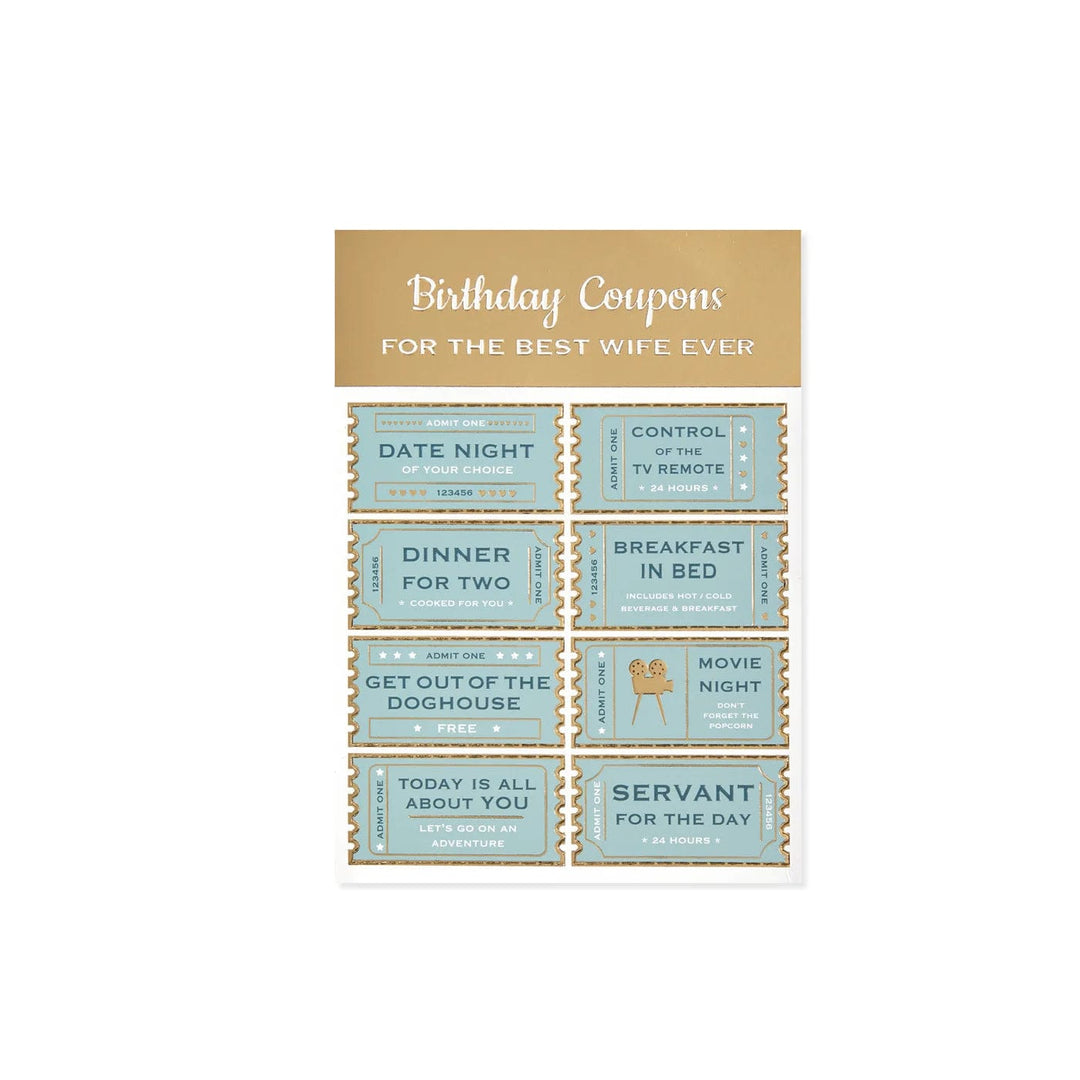 Design Design Card Best Wife Birthday Coupons