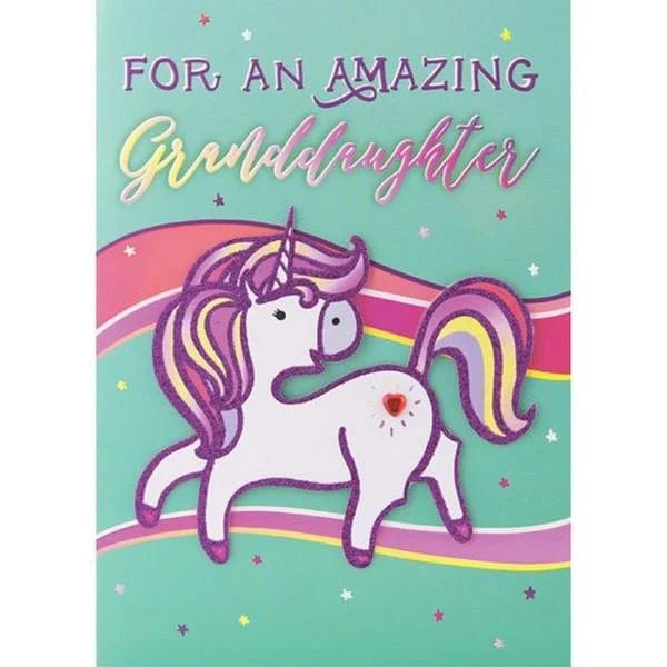 Design Design Card Magical Unicorn - Granddaughter