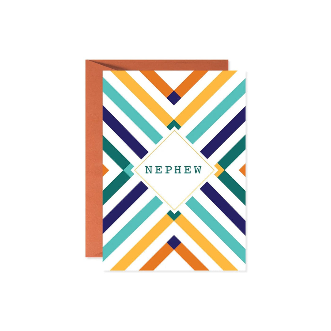 Design Design Card Nephew Diagonal Stripes