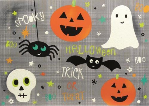 Design Design Card Plaid Halloween Icons Card