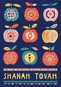 Design Design Card Pomegranates and Honey Shanah Tovah Card