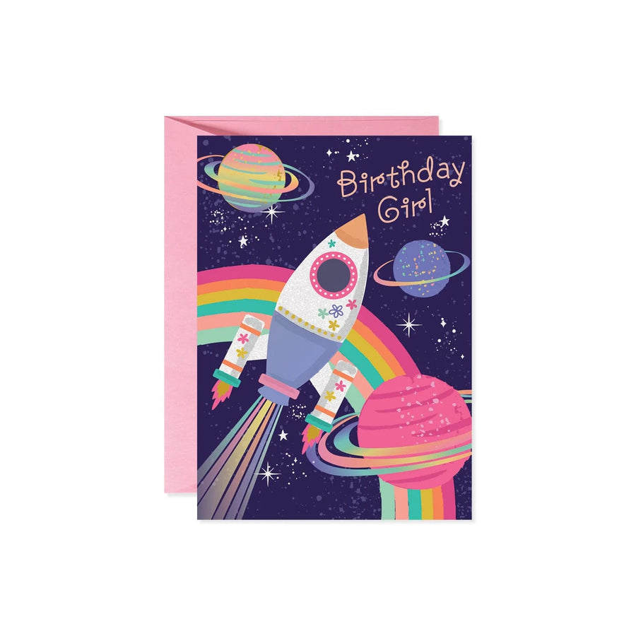 Design Design Card Rainbow Rocketships