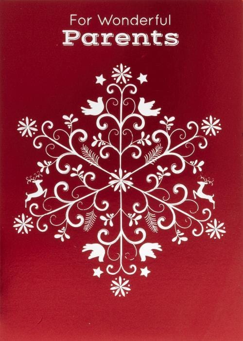 Design Design Card Reindeer and Doves Star Holiday Card
