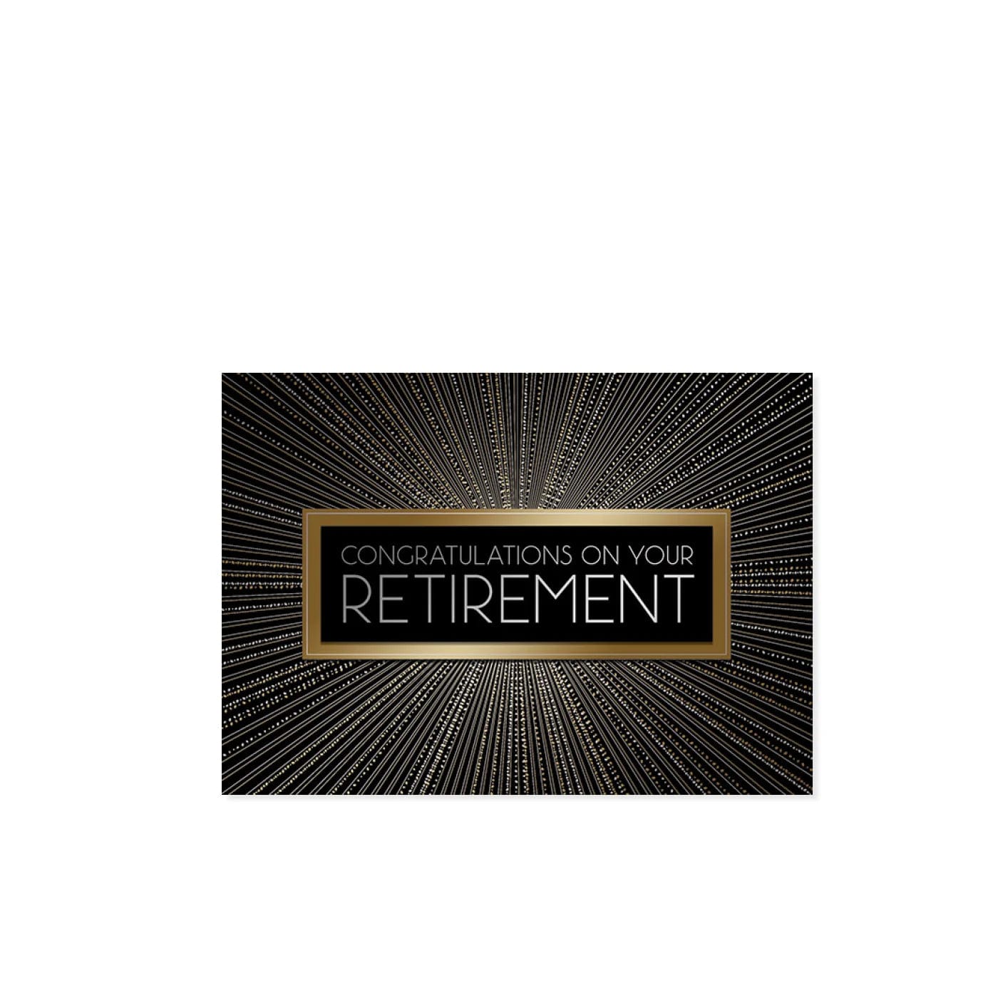 Design Design Card Retirement On Radiating Burst
