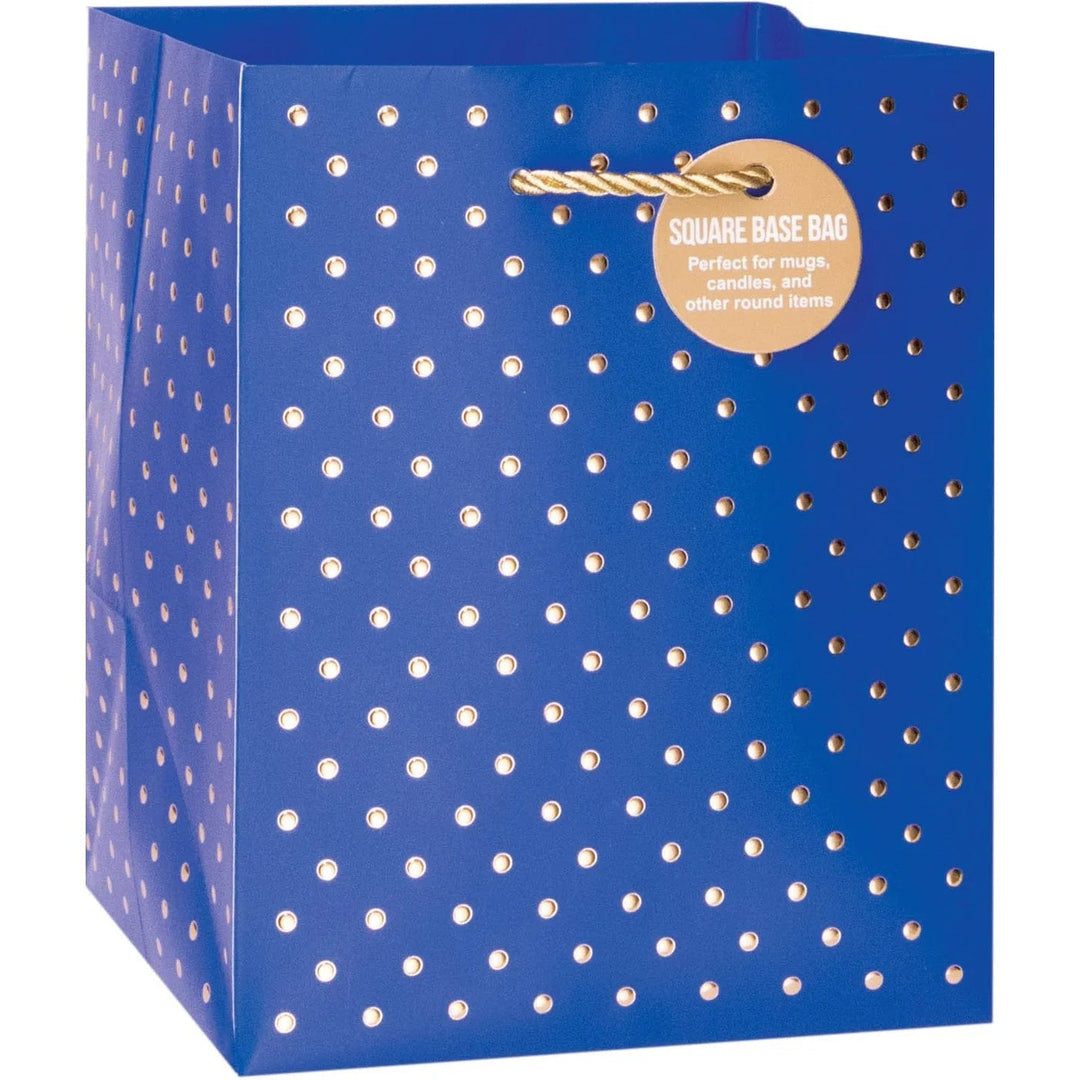 Design Design Gift Bag Gold Swiss Dots Gift Bag - Small Square