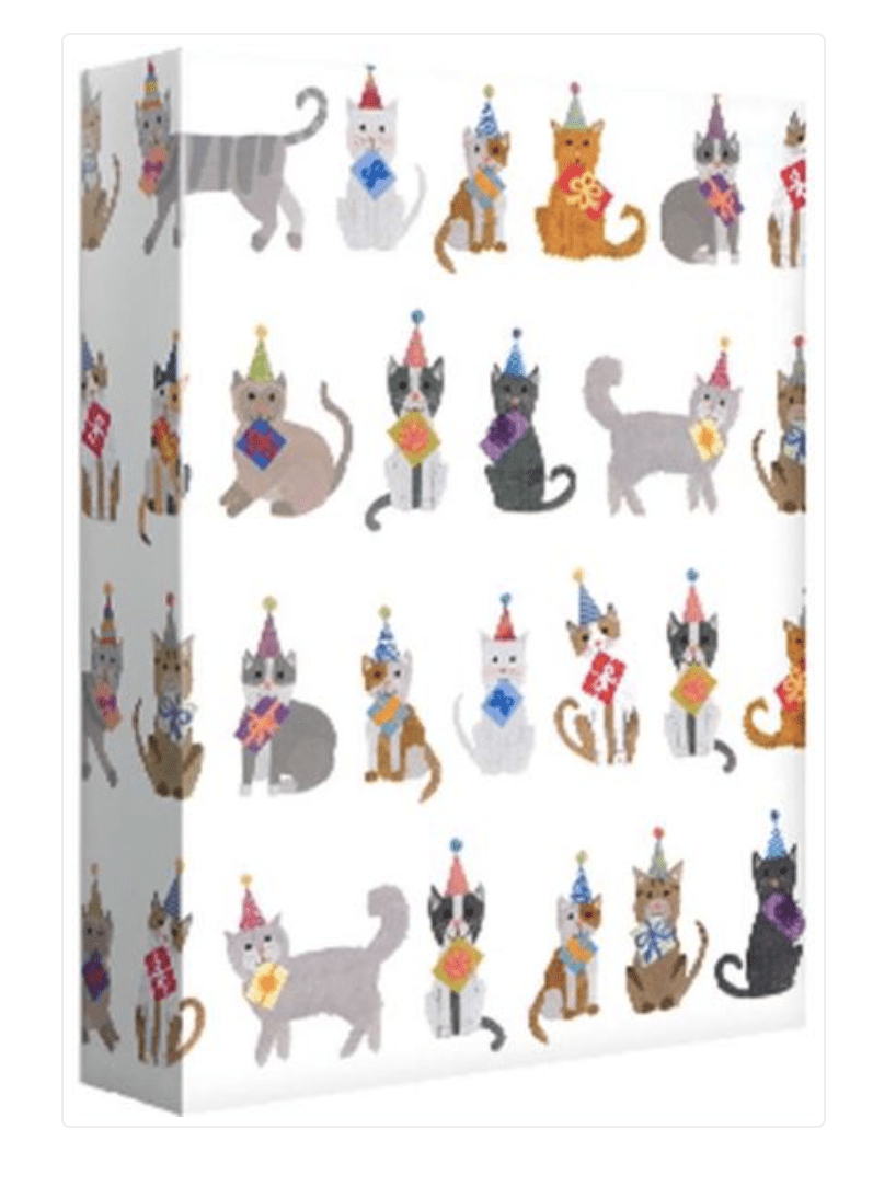 Design Design Gift Wrap Party Cats Wrapping Paper Roll