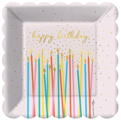 Design Design Party Supplies Make A Wish Dessert Shaped Plate