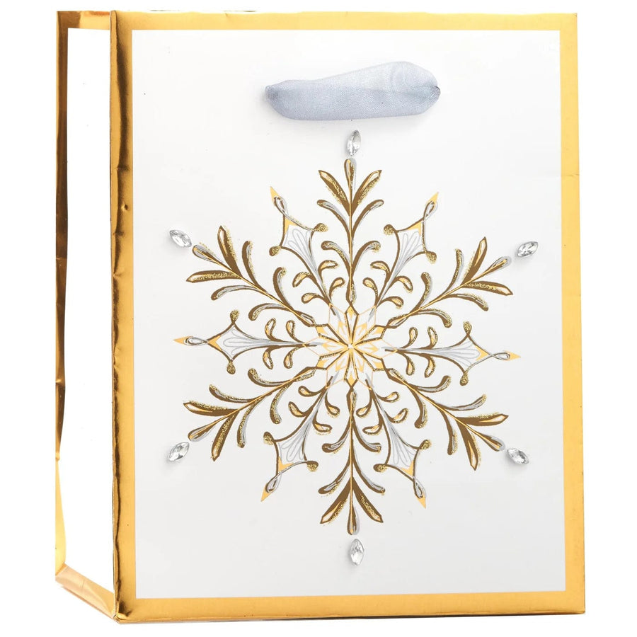 Design Design Tote Bags Luxe Snowflake Tote Bag - Small