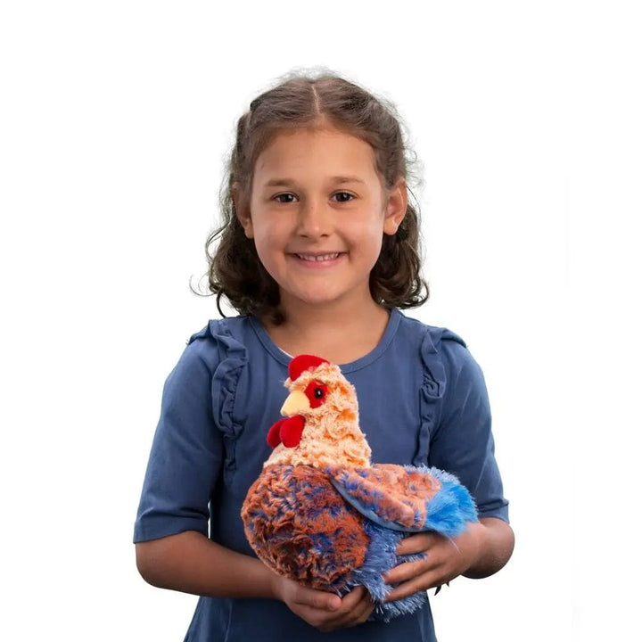 Douglas Plush Toy Henrietta the Plush Blue Laced Red Wyandotte Hen