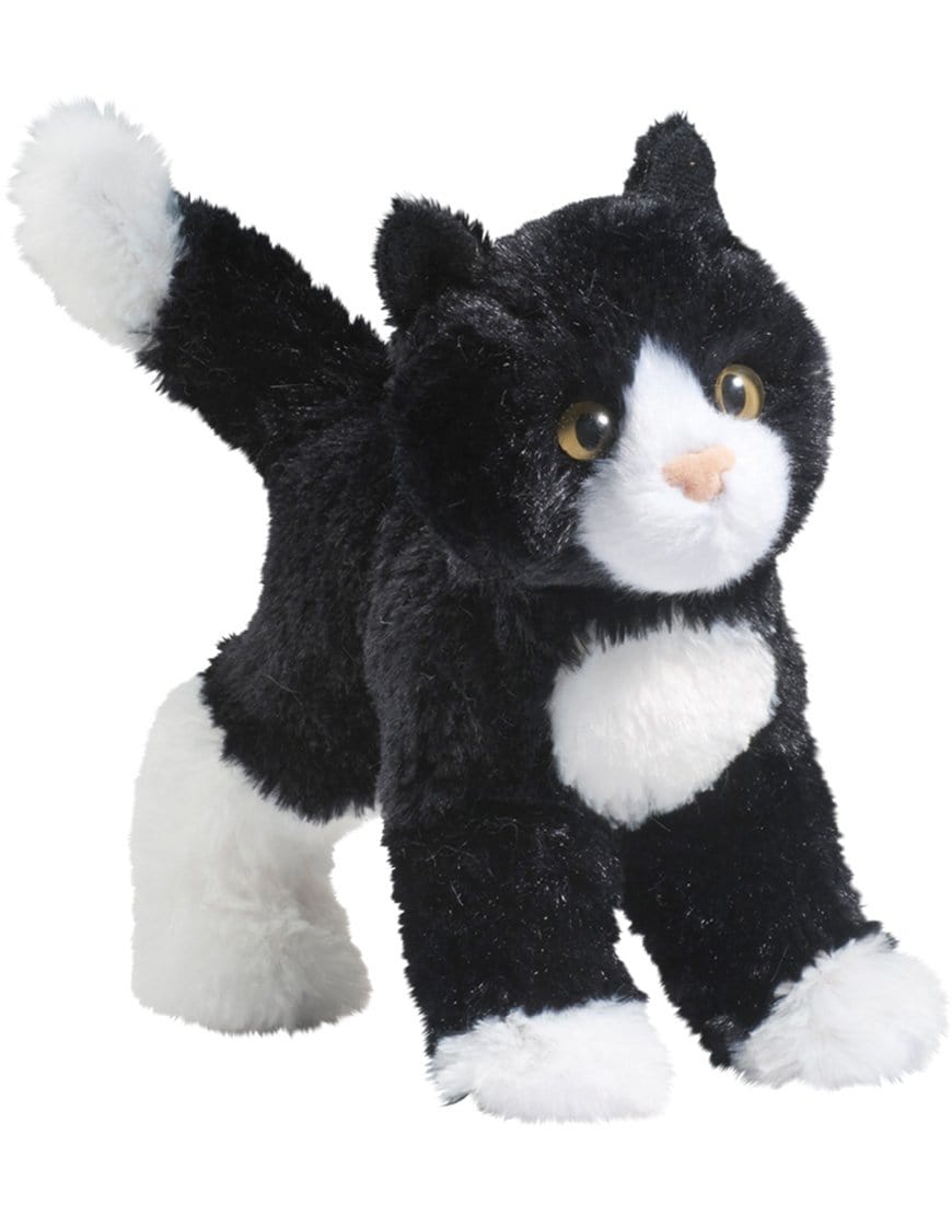 Douglas Plush Toy Snippy Black & White Cat