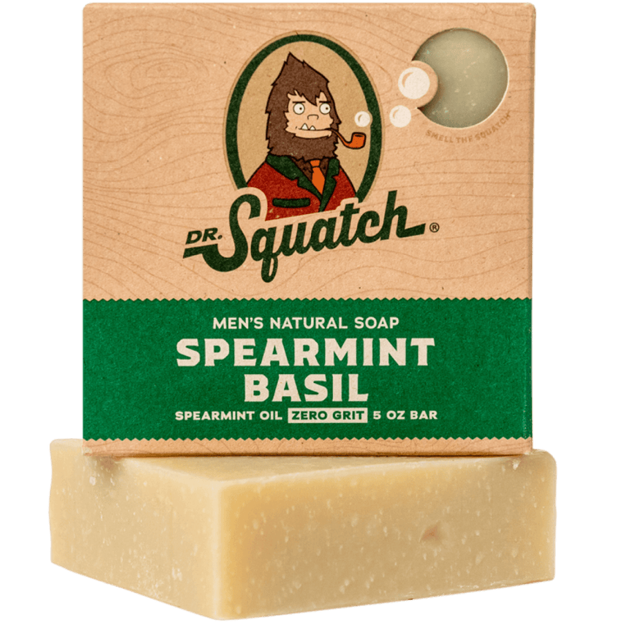 Dr. Squatch Hand Soap Spearmint Basil - Dr. Squatch Soap Bar