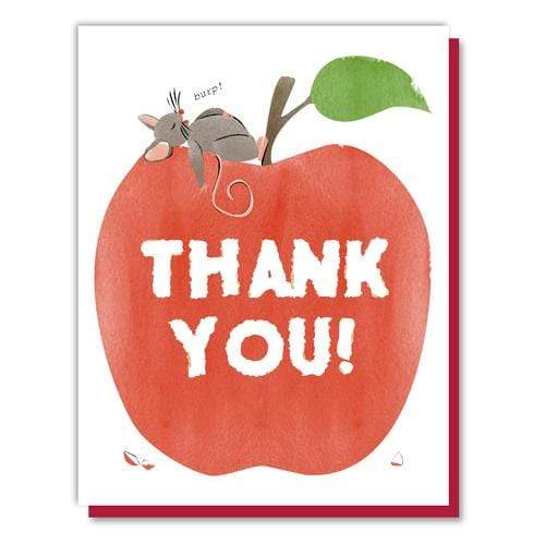 Driscoll Designs Boxed Card Set Mouse On Apple Thank You Card Boxed Set