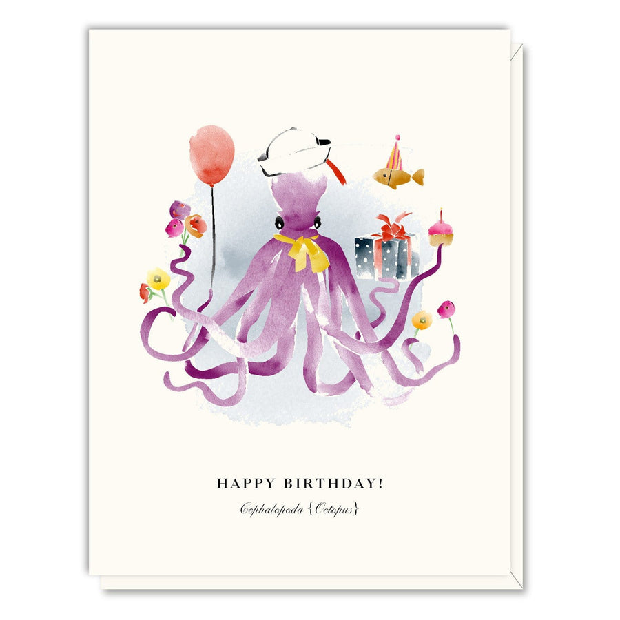 Driscoll Designs Card Birthday Octopus Card