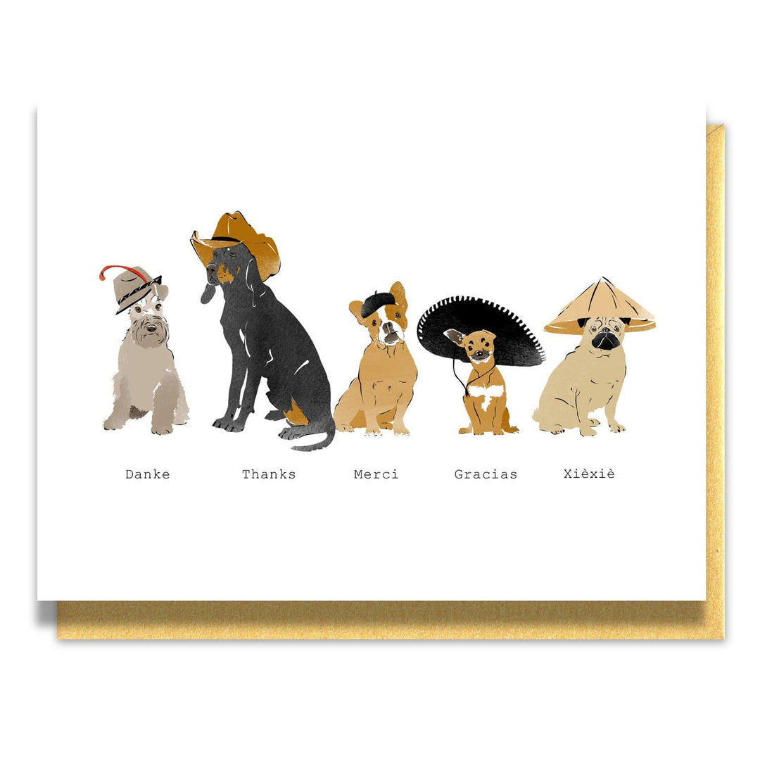 Driscoll Designs Card Dogs of the World Thank You Note