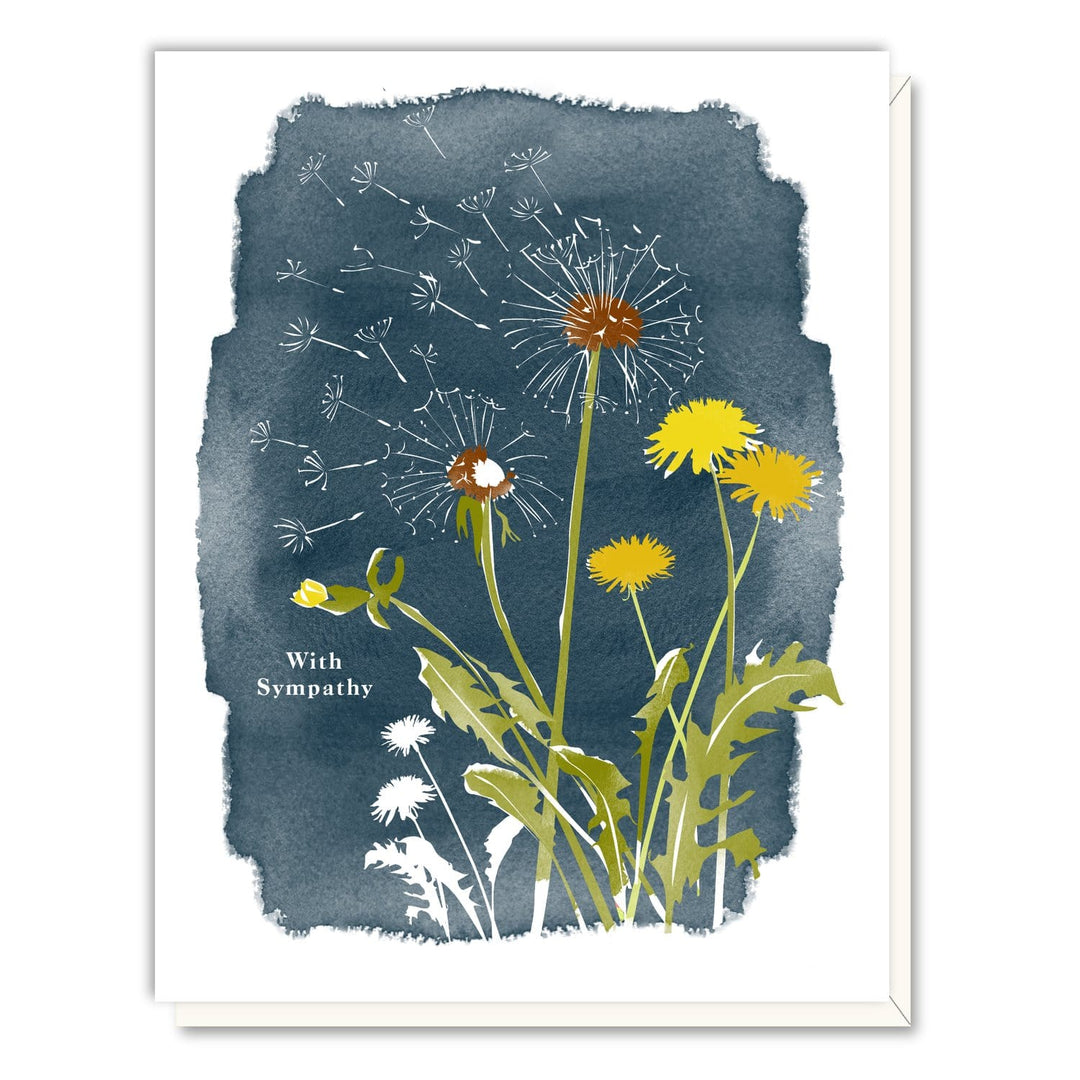 Driscoll Designs Card Sympathy Dandelions
