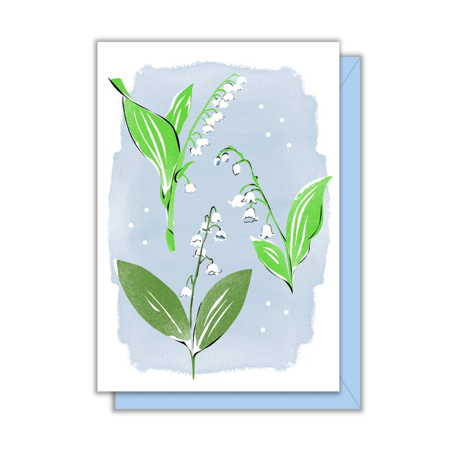 Driscoll Designs Single Card Lily of the Valley Wedding Card