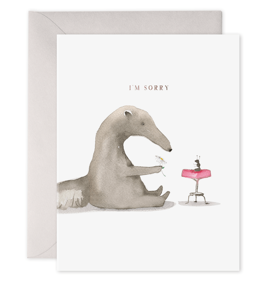 E. Frances Paper Card Anteater Sorry Card